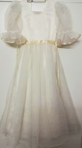 Kids Costumes to Hire - Off white dress- organza 